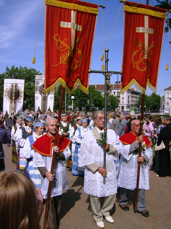 Prozession in Šiauliai