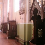 Beichtstühle in der Kirche von Krekenava